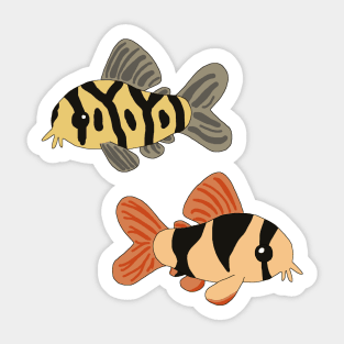 Loach Twins Sticker